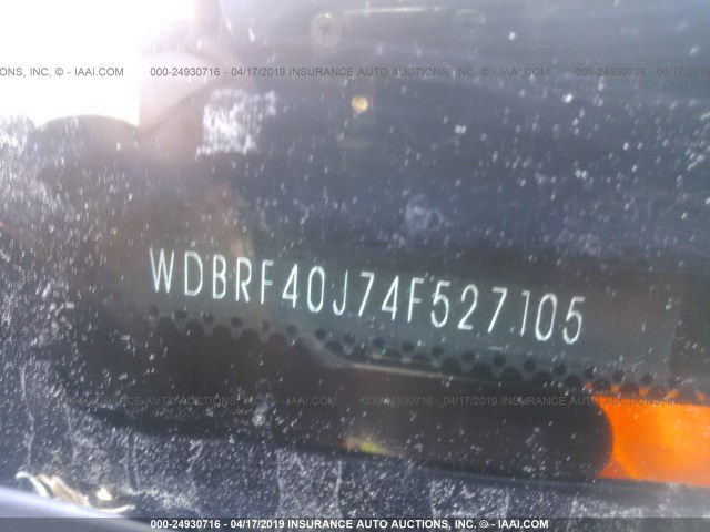 WDBRF40J74F527105 - 2004 MERCEDES-BENZ C 230K SPORT SEDAN BLUE photo 9