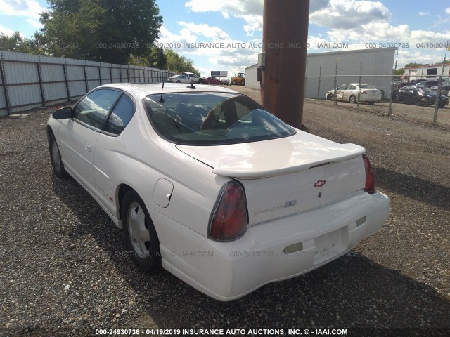 2G1WX12K639373072 - 2003 CHEVROLET MONTE CARLO SS თეთრი ფოტო 3