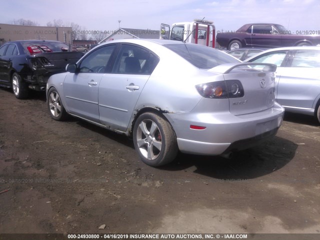 JM1BK123751234122 - 2005 MAZDA 3 S SILVER photo 3