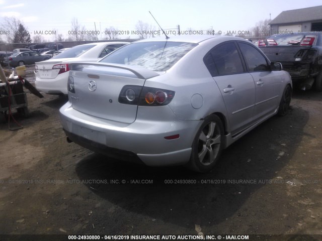 JM1BK123751234122 - 2005 MAZDA 3 S SILVER photo 4