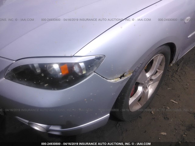 JM1BK123751234122 - 2005 MAZDA 3 S SILVER photo 6