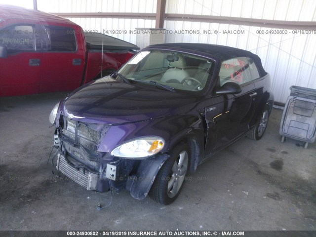 3C3AY75S65T283552 - 2005 CHRYSLER PT CRUISER GT PURPLE photo 2