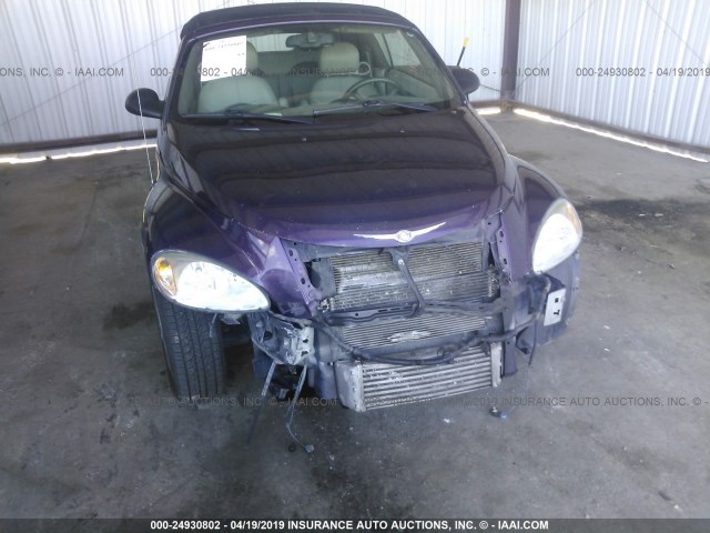 3C3AY75S65T283552 - 2005 CHRYSLER PT CRUISER GT PURPLE photo 6