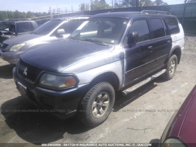 JA4LS21H93J013362 - 2003 MITSUBISHI MONTERO SPORT ES/SPORT LS BLUE photo 2