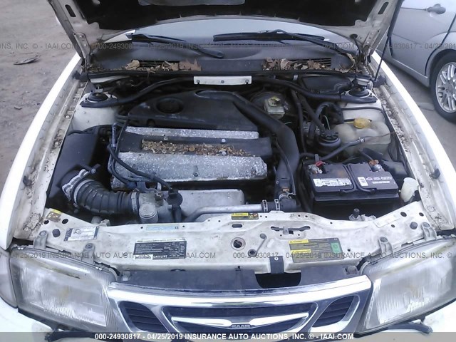 YS3DF75K637004559 - 2003 SAAB 9-3 SE WHITE photo 10