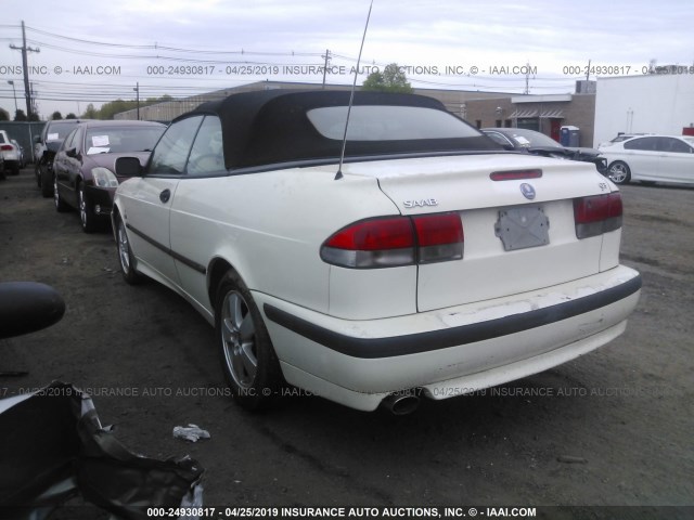 YS3DF75K637004559 - 2003 SAAB 9-3 SE WHITE photo 3