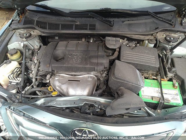 4T1BF3EKXBU601586 - 2011 TOYOTA CAMRY SE/LE/XLE GREEN photo 10