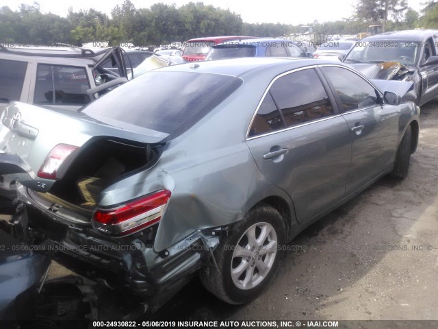 4T1BF3EKXBU601586 - 2011 TOYOTA CAMRY SE/LE/XLE GREEN photo 4