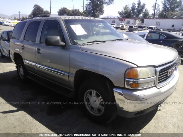 1GKEC13T91R190858 - 2001 GMC YUKON GRAY photo 1