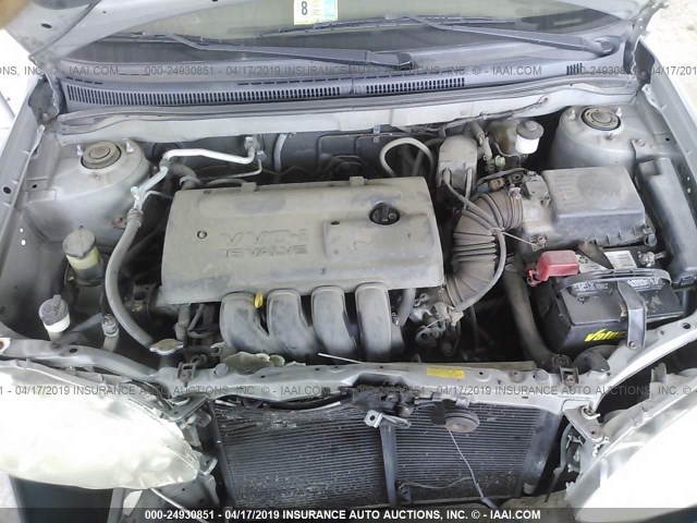 2T1BR32E33C017510 - 2003 TOYOTA COROLLA CE/LE/S GRAY photo 10