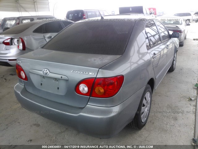 2T1BR32E33C017510 - 2003 TOYOTA COROLLA CE/LE/S GRAY photo 4