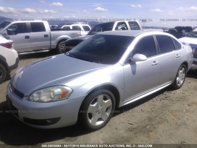 2G1WC57M291310250 - 2009 CHEVROLET IMPALA 2LT SILVER photo 2