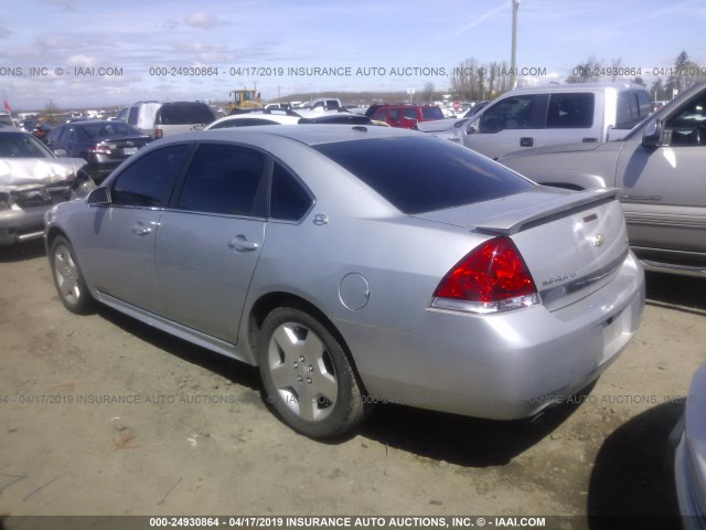 2G1WC57M291310250 - 2009 CHEVROLET IMPALA 2LT SILVER photo 3