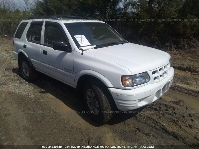 4S2CK58W514310060 - 2001 ISUZU RODEO S/LS/LSE WHITE photo 1