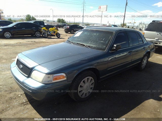 2FAFP71W67X153033 - 2007 FORD CROWN VICTORIA POLICE INTERCEPTOR BLUE photo 2