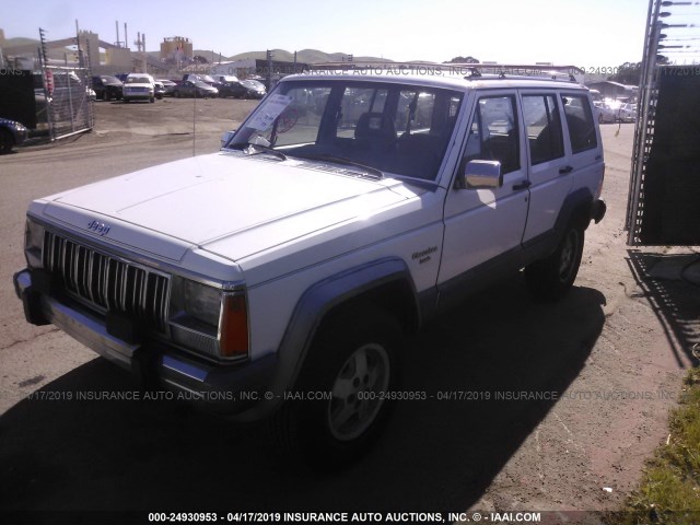 1J4FJ58L2LL292184 - 1990 JEEP CHEROKEE LAREDO BEIGE photo 2