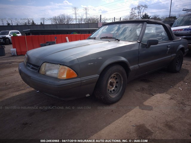 1FACP44A6LF224058 - 1990 FORD MUSTANG LX GRAY photo 2
