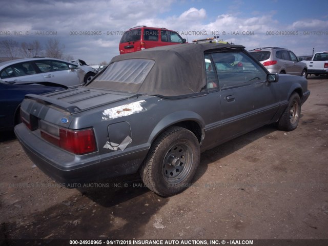 1FACP44A6LF224058 - 1990 FORD MUSTANG LX GRAY photo 4