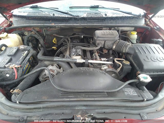 1J4GW48S14C111570 - 2004 JEEP GRAND CHEROKEE LAREDO/COLUMBIA/FREEDOM 红色 照片 10