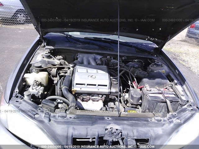 JT8BF22G5V5005684 - 1997 LEXUS ES 300 GRAY photo 10