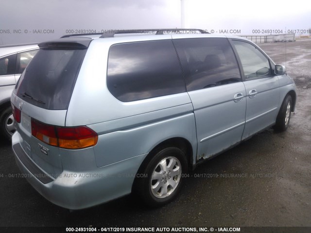 5FNRL18983B134378 - 2003 HONDA ODYSSEY EXL TEAL photo 4