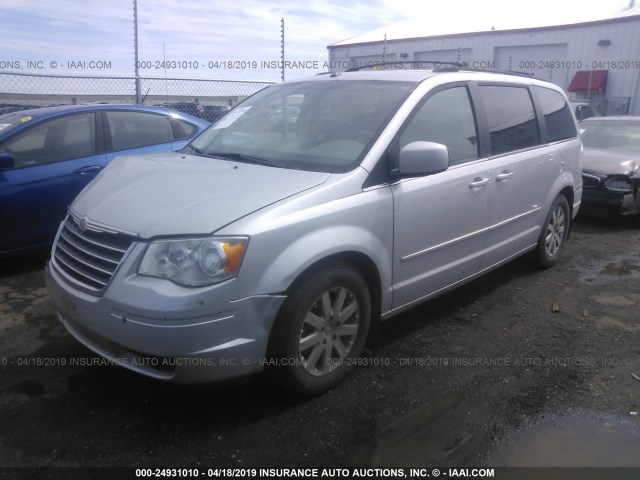 2A8HR54P98R133329 - 2008 CHRYSLER TOWN & COUNTRY TOURING SILVER photo 2