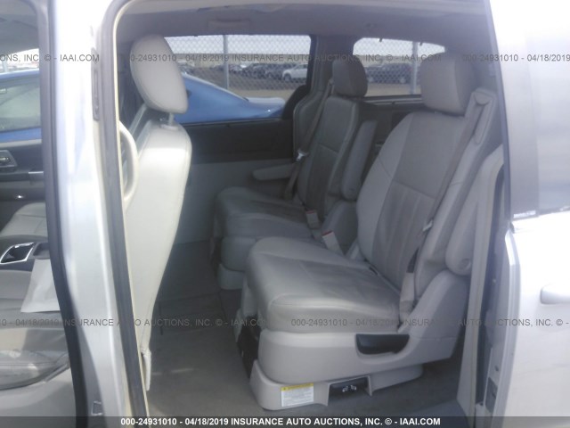 2A8HR54P98R133329 - 2008 CHRYSLER TOWN & COUNTRY TOURING SILVER photo 8