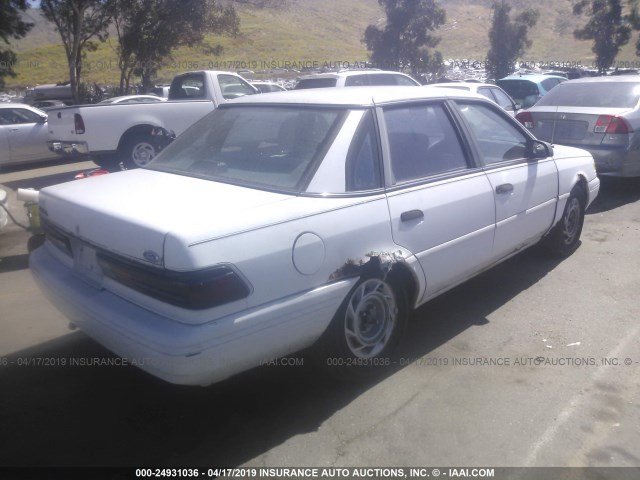 1FAPP36X4RK250039 - 1994 FORD TEMPO GL WHITE photo 4