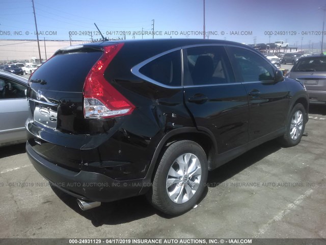 2HKRM3H59EH562230 - 2014 HONDA CR-V EX BLACK photo 4