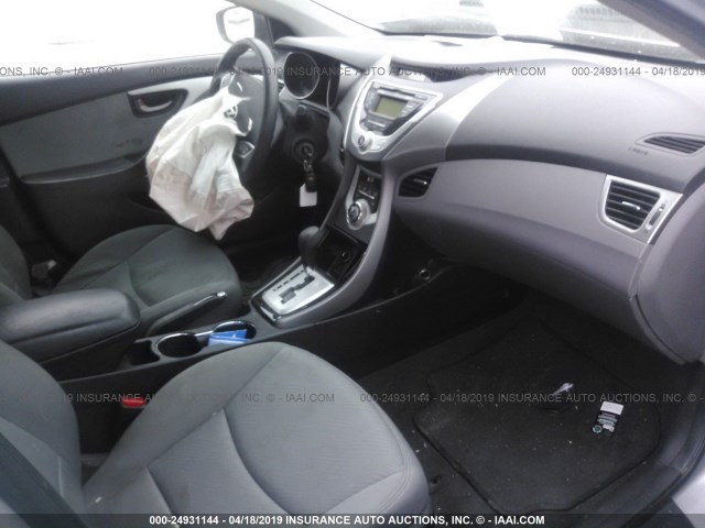 5NPDH4AE2CH081084 - 2012 HYUNDAI ELANTRA GLS/LIMITED SILVER photo 5