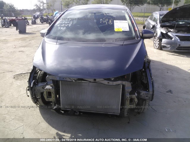 3HGGK5H4XKM701434 - 2019 HONDA FIT LX GRAY photo 6