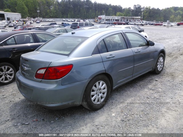 1C3LC46B59N558967 - 2009 CHRYSLER SEBRING LX BLUE photo 4