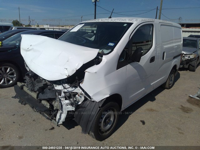 3N63M0ZN7FK723505 - 2015 CHEVROLET CITY EXPRESS LT WHITE photo 2