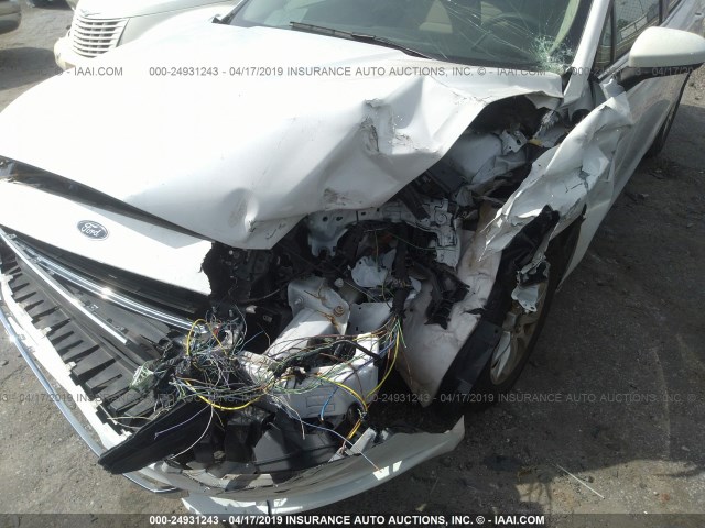 3FA6P0G70HR301149 - 2017 FORD FUSION S WHITE photo 6