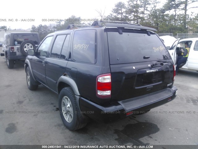 JN8DR09Y51W615372 - 2001 NISSAN PATHFINDER LE/SE/XE BLACK photo 3