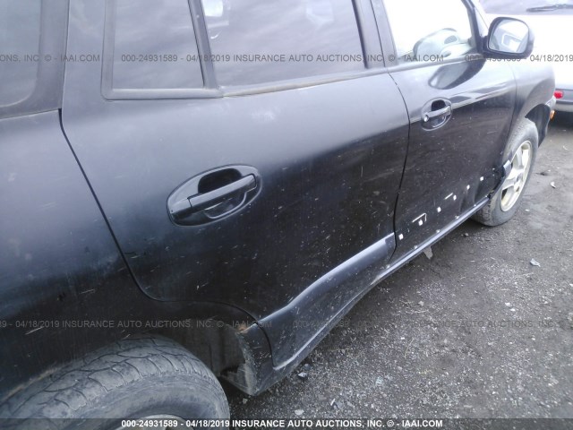 KM8SC13D53U487757 - 2003 HYUNDAI SANTA FE GLS/LX BLACK photo 6