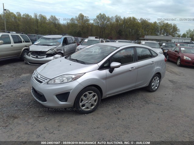 3FADP4AJ6CM110442 - 2012 FORD FIESTA S SILVER photo 2