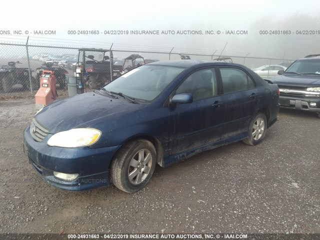 2T1BR32E94C294194 - 2004 TOYOTA COROLLA CE/LE/S BLUE photo 2