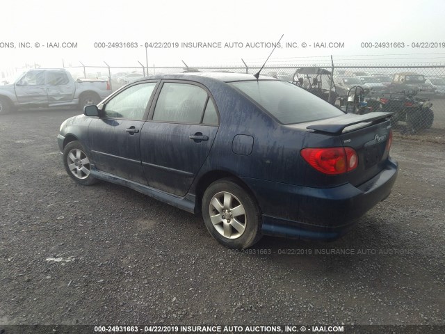 2T1BR32E94C294194 - 2004 TOYOTA COROLLA CE/LE/S BLUE photo 3