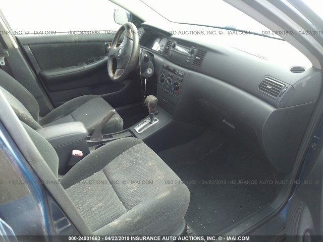 2T1BR32E94C294194 - 2004 TOYOTA COROLLA CE/LE/S BLUE photo 5