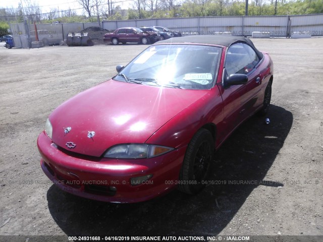 4G1JF32T1XB903629 - 1999 CHEVROLET CAVALIER Z24 RED photo 2