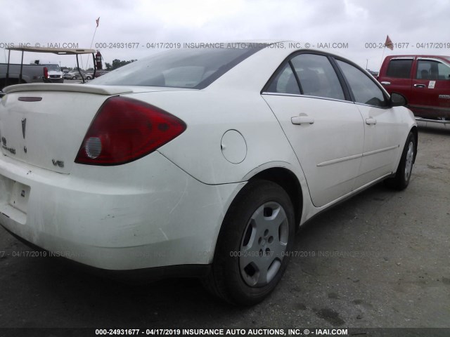 1G2ZG58N074141349 - 2007 PONTIAC G6 SE WHITE photo 4