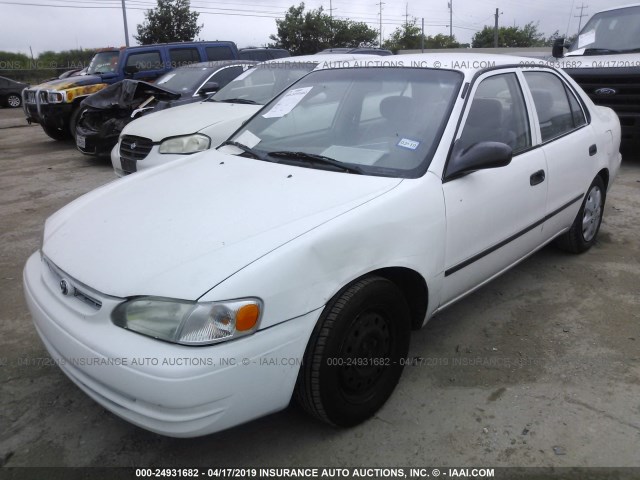 1NXBR12E6XZ153364 - 1999 TOYOTA COROLLA VE/CE/LE WHITE photo 2