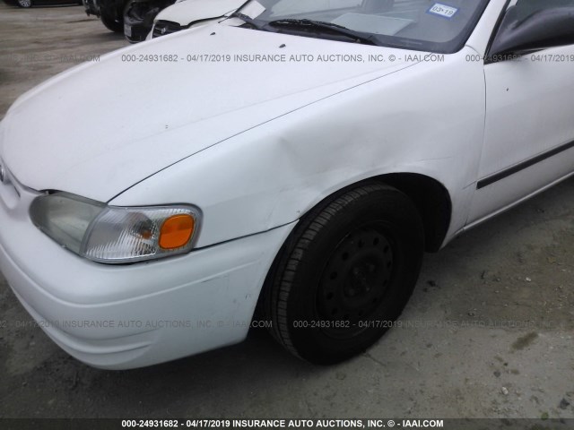1NXBR12E6XZ153364 - 1999 TOYOTA COROLLA VE/CE/LE WHITE photo 6