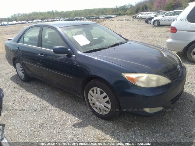 4T1BE30K43U169542 - 2003 TOYOTA CAMRY LE/XLE/SE BLUE photo 1