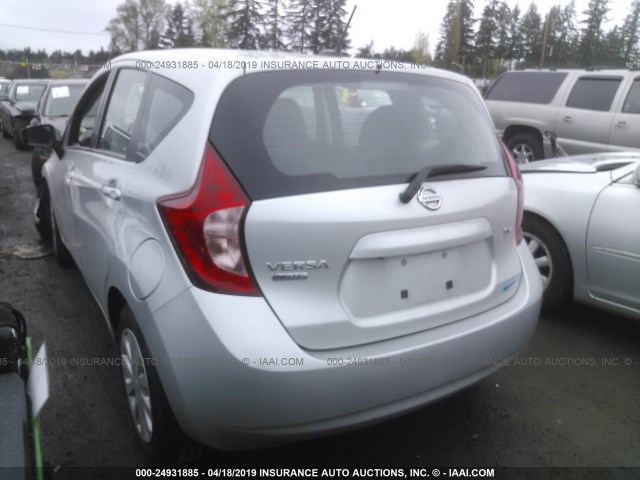 3N1CE2CP1GL396099 - 2016 NISSAN VERSA NOTE S/S PLUS/SV/SL/SR SILVER photo 3