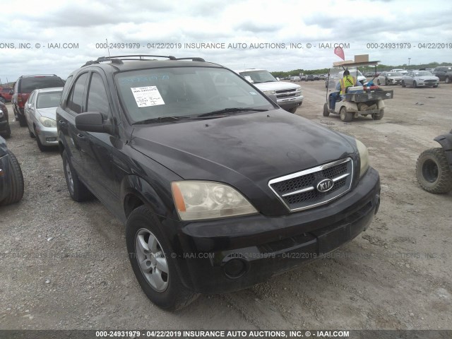 KNDJD733665620550 - 2006 KIA SORENTO EX/LX BLACK photo 1