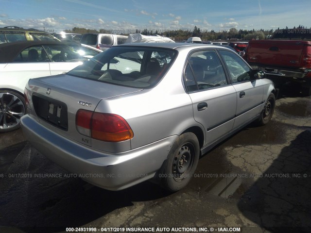 JHMEJ6670WS012218 - 1998 HONDA CIVIC LX SILVER photo 4