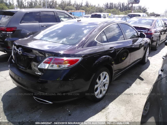 1YVHZ8CB8B5M07648 - 2011 MAZDA 6 S RED photo 4