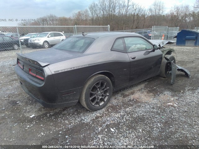 2C3CDZGG1JH112915 - 2018 DODGE CHALLENGER GT GRAY photo 4